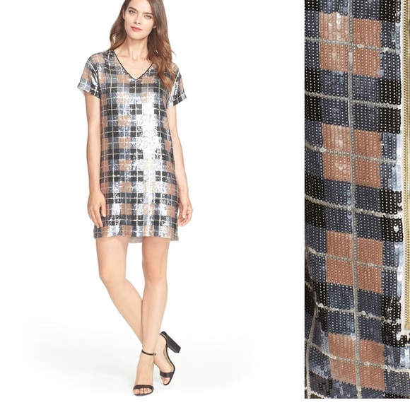 kate spade Dresses & Skirts - Kate spade sequin dress plaid sz 4
